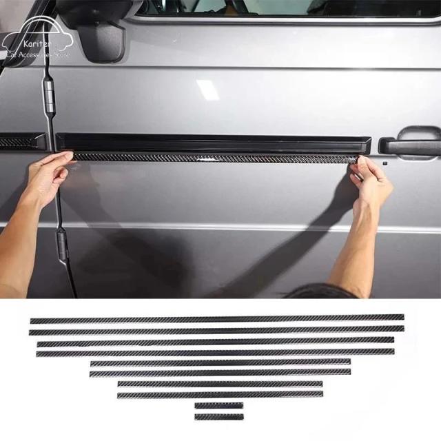 メルセデスベンツGクラス W463 G63用 サイドモールドトリムキット G350 G400 G500 G55 G63 G65対応 Bロゴ付き ブラック 輸入品