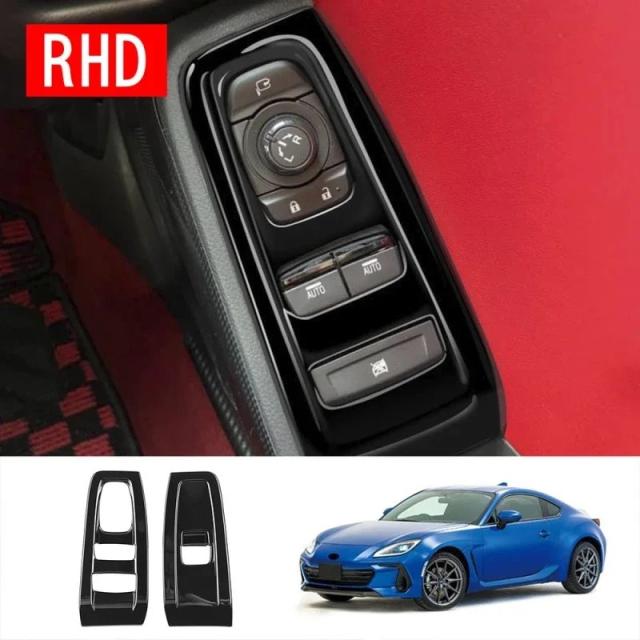 LHD RHD対応 スバル BRZ/ZD8 トヨタ GR86/ZN8 2021 2022 ABSブラック 内装アクセサリー パワーウインドウスイッチ シフトノブ エアコンベントパネル 輸入品