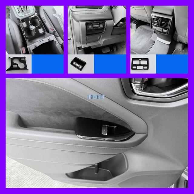 スバル フォレスター/ウィルダネス 式以降 専用 カースタイリングギア ウィンドウコントロールパネル リアエアベントアウトレット フロントウォーターカップ ブラック インテリア 輸入品