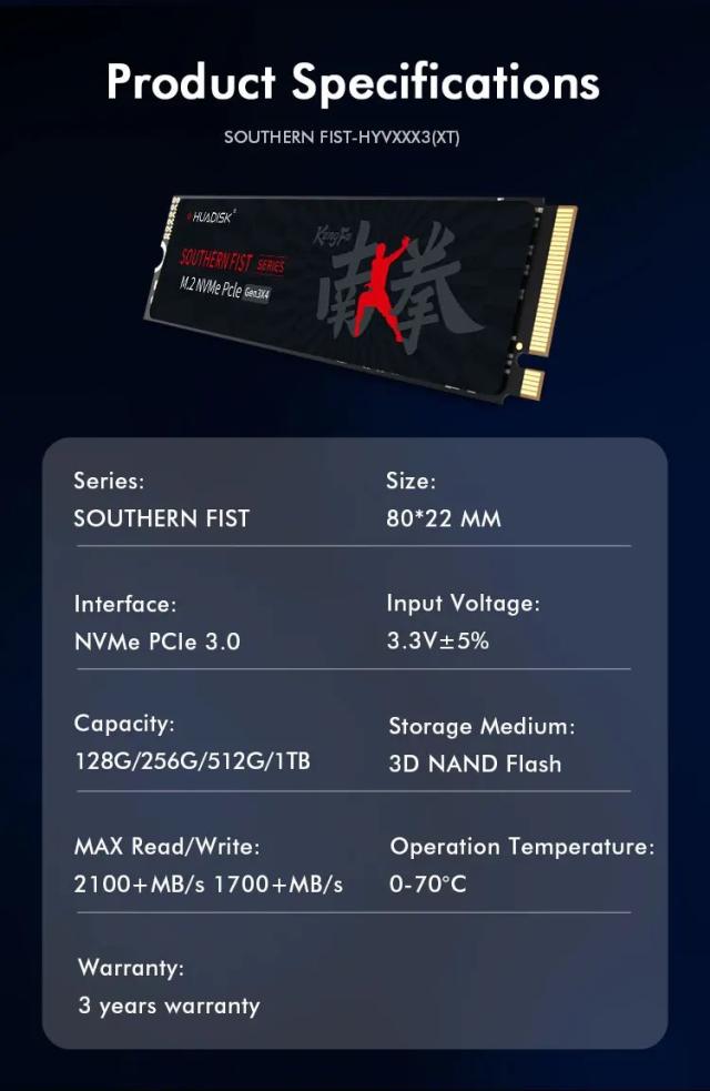 HUADISK SSD NVMe M.2 PCIe Gen3 内蔵ハードドライブ 128GB 256GB 512GB 1TB ノートパソコン デスクトップPC 用 輸入品_15