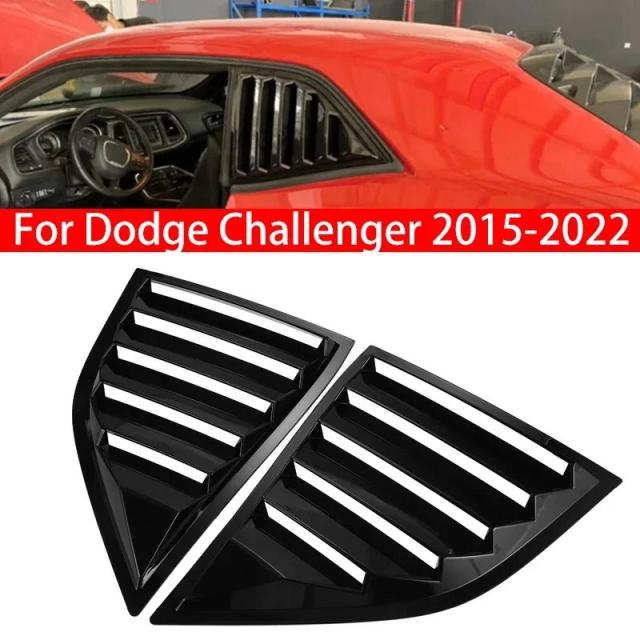 ダッジチャレンジャー 2015-2022 リアウインドウルーバー サイドベントトリム フロントガラスカバー 車用アクセサリー 輸入品_7