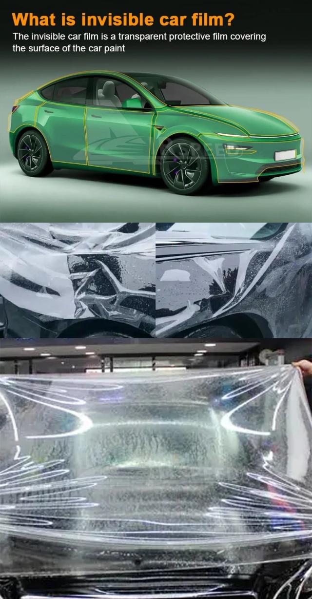 9ミル TPU 耐傷車用ペイントプロテクションフィルム for テスラ モデルY ジュニパー 2025 2026 グロス マット クリアブラ PPF アクセサリー 輸入品_8