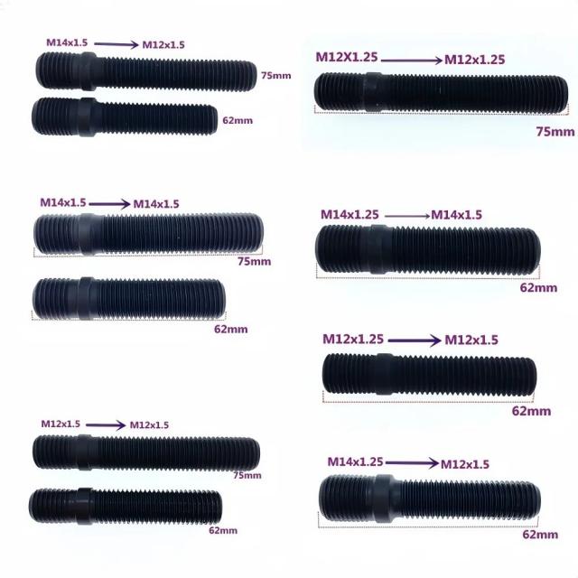 10個セット 車軸ホイールナット ボルト スタッド ネジ コンバーター M12x1.25 M12x1.5 M14x1.25 M14x1.5 変換 M12x1.25/M12x1.5/M14x1.5 輸入品_2