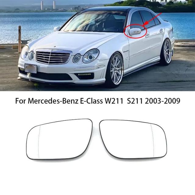 メルセデス・ベンツ E位置付け W211 S211 2003-2009 年用 働き掛けるヒーテッドドアミラーミラーガラス A2118100921 A2118101021 インポート品