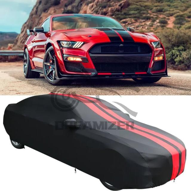 ユニバーサル フォード マスタング シェルビー GT500 サテン ストレッチ インナー カーカバー 防塵 カスタム 室内保護 カーケース カバー 輸入品