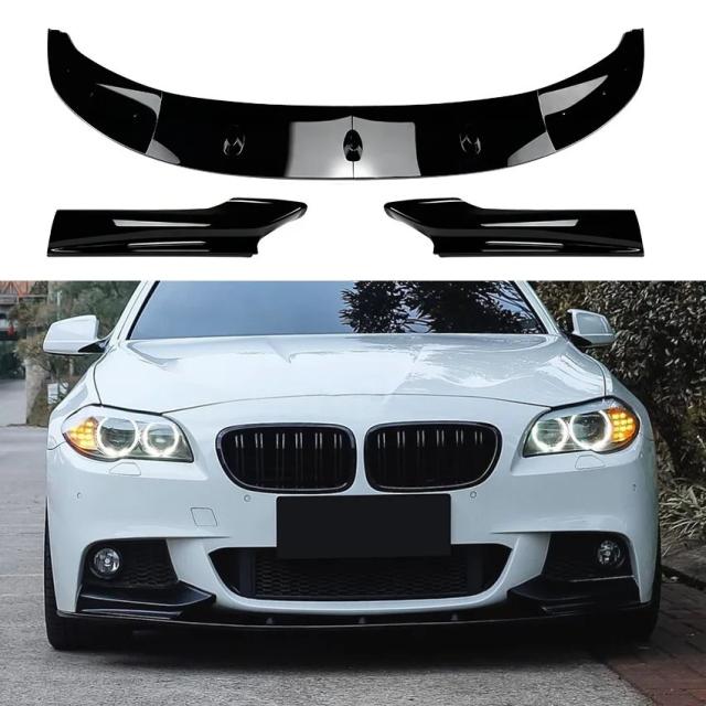 BMW 5シリーズ F10 F11 用 フロントバンパーリップ ボディキット スポイラー スプリッター カナード（2011-モデル 520i 523i 525i 530i 535i Mスポーツ対応） 輸入品