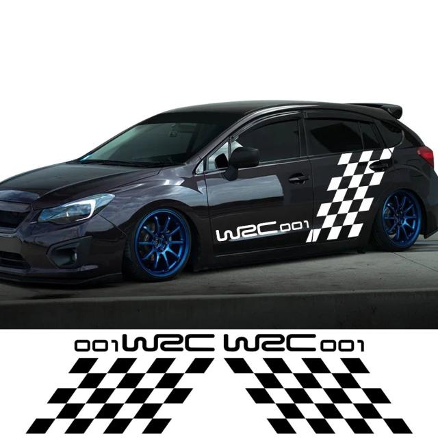 2個セット カードアサイドステッカー デコレーション デカール オートアクセサリー スバル インプレッサ WRC WRX STI GDB GVB VA ハッチバック 対応 2018 2009 2008 2014 輸入品