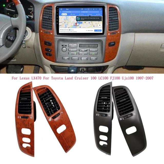 1台用 内装エアベントアウトレット レクサス LX470 トヨタ ランドクルーザー 100 LC100 FJ100 UJZ100 1997-2007年 ダッシュボードパネル 輸入品