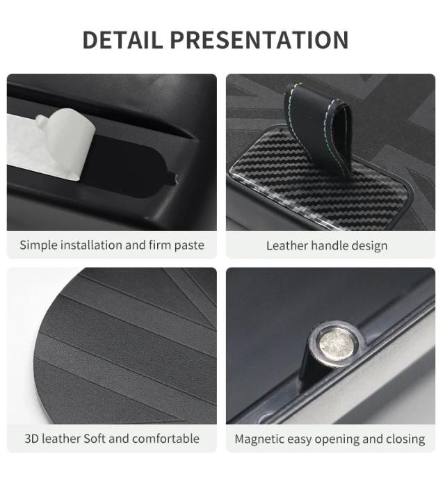 BMWミニクーパー F65 F66 2024-2025 専用 真っただ中コンソール アームレスト 納めるボックス席 車載付属品 インポート品