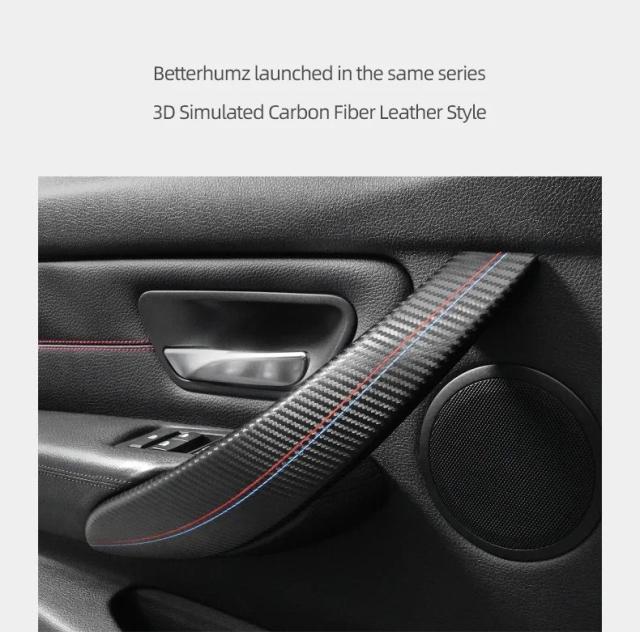 BMW F30 F32 F34 2013-2019 年式用 アルカンタラ インテリアトリム ドアプルハンドルカバー 2点セット 車内アクセサリー 輸入品_16