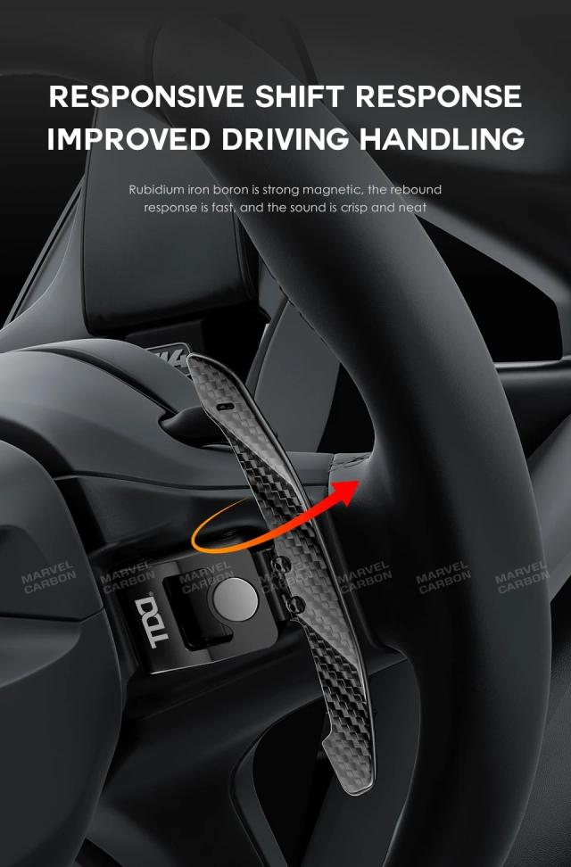 BMW 1・4シリーズ F20 F21 F30 F22 F80 G20 G30 G80 用 マグネット式カーボンファイバー ステアリングホイール パドルシフター エクステンション 輸入品_16