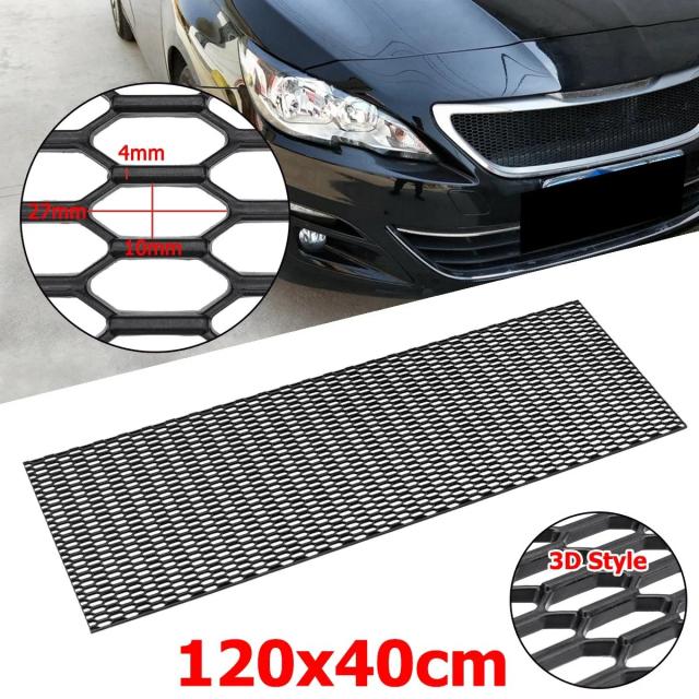 120X40cm 100x33cm ユニバーサル ボンネットベント レーシンググリル ハニカム六角形メッシュグリル ABSプラスチック スポイラー バンパーベント 輸入品