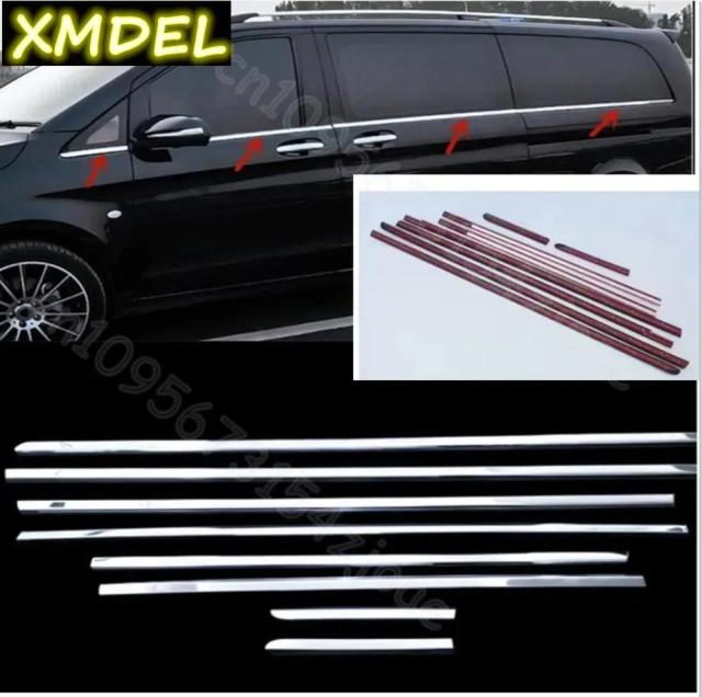 メルセデス・ベンツ Vクラス VITO W447 ヴィアノ ヴァレンテ メトリス V250 V220 2015- 用 スタイリング ウィンドウフレーム ロアトリム 輸入品