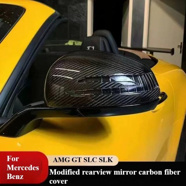 メルセデス・ベンツ SLK R172 AMG GT SLC 改造 リアビューミラー バックミラー カーボンファイバーカバー 輸入品