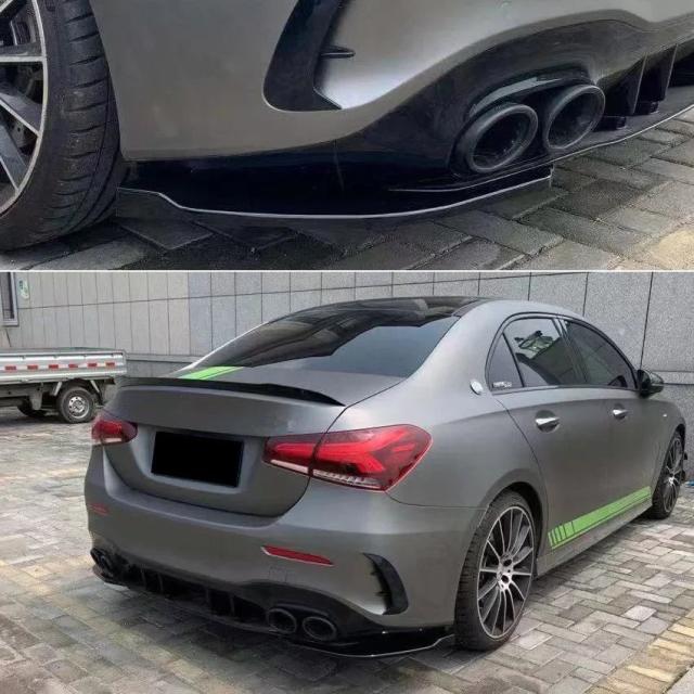 メルセデス・ベンツ Aクラス W177 V177 用 リアバンパーリップディフューザー スプリッター スポイラー 傷防止 2019 2020 2021 2022 2023 輸入品
