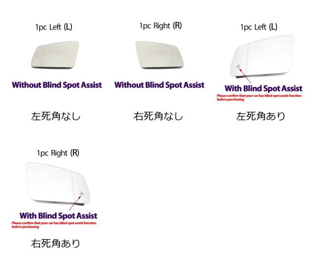 メルセデス・ベンツ CLAクラス C117 専用 ヒーテッド ドアミラー ミラーガラス レンズ (CLA180/CLA200/CLA250/AMG CLA45 13-19年モデル対応) 輸入品_1