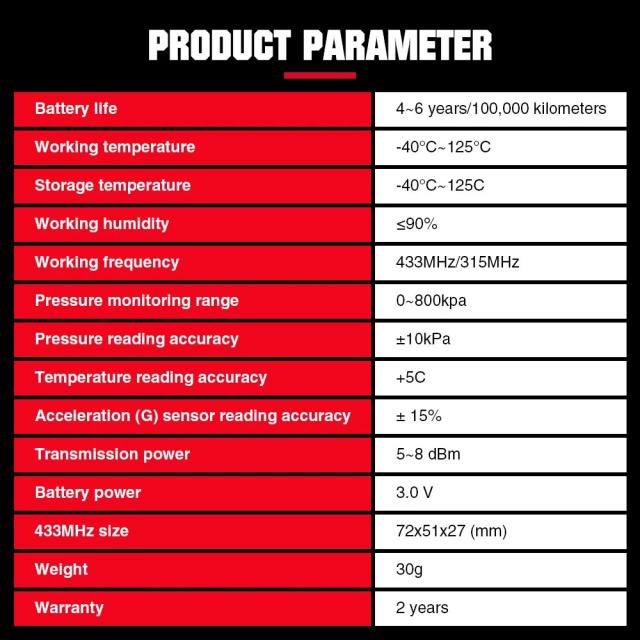 LAUNCH X431 TSENSOR-05 TPMSセンサー 315MHz/433MHz デュアル周波数 スクリューイン式 角度調整可能 メタルバルブ 純正交換センサー 輸入品_16