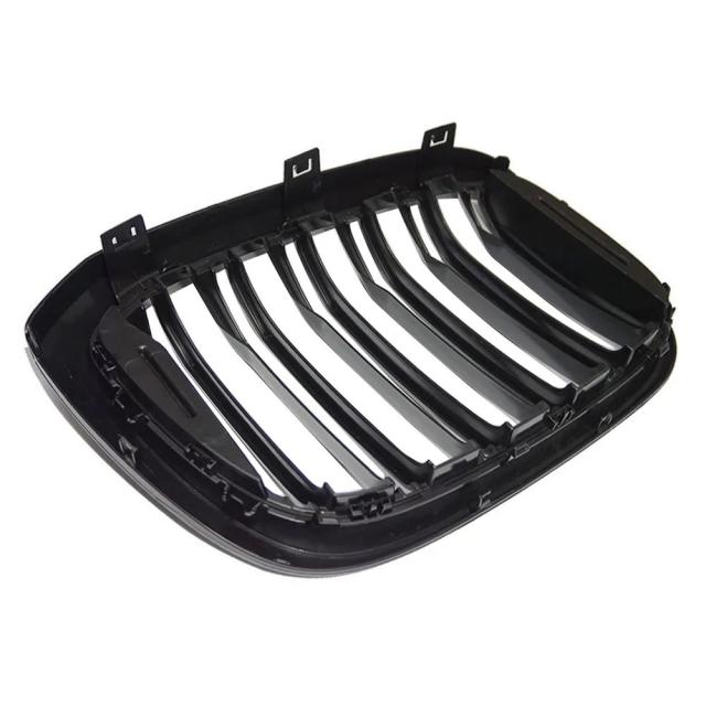 BMW 3・4・X3・X4・G01・G02・G08（2018-）用 フロントボネットキドニーグリル 2ラインデュアルスラット 光沢ブラック レーシンググリル 1ペア 輸入品_5