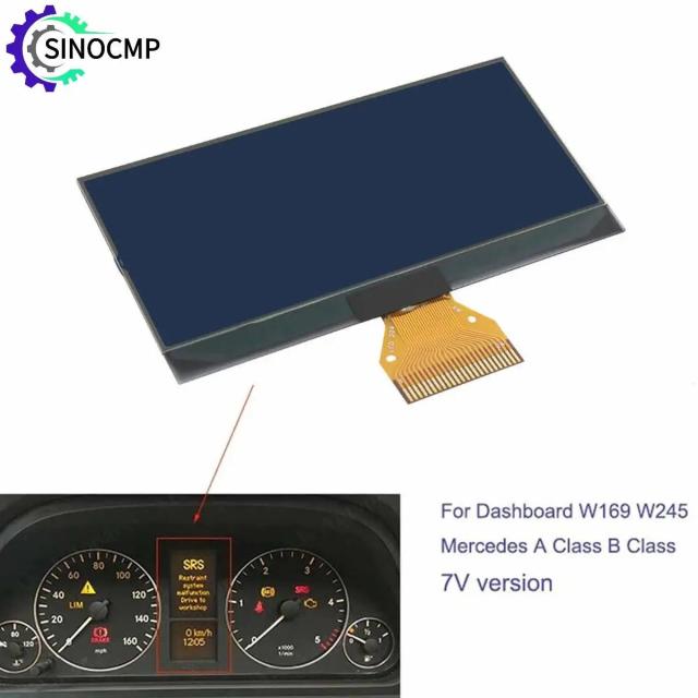 メルセデス・ベンツ Aクラス Bクラス W169 C169 W245 用 スピードメーター LCD ディスプレイ 画面 ダッシュボード 計器クラスター スクリーン ピクセル 修理 パーツ 輸入品