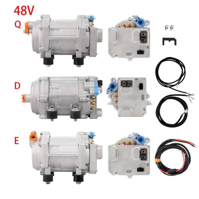 A/C 12V 24V 48V 電動コンプレッサーセット 自動車 トラック バス ボート トラクター 整備工場 エアコン用 輸入品_5