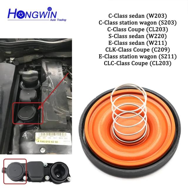 PCVバルブカバー＆ダイアフラム メルセデス・ベンツ W203 C200 C220 E200 E220 CL203 S203 用 輸入品