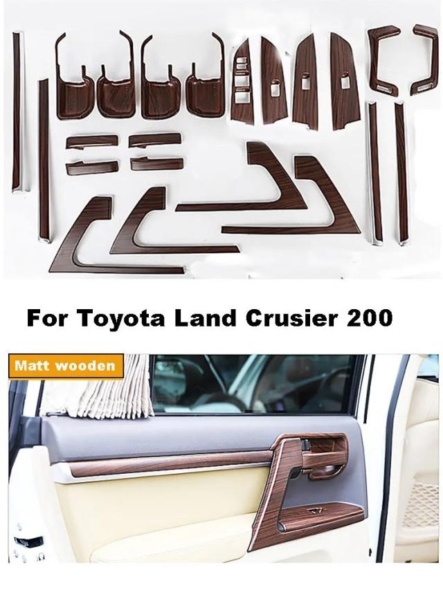 クローム カースタイリング ボディサイド ドアガーニッシュ モールディング トリムキット 2008-2018 オーバーレイパネル トヨタ LC ランドクルーザー200 アクセサリー 輸入品_9
