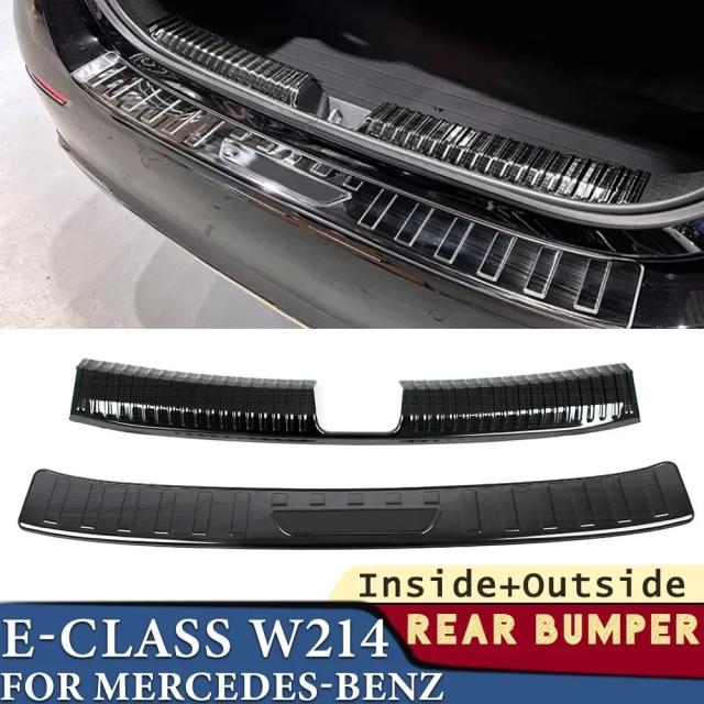 メルセデス・ベンツ Eクラス スポーツ W214 2024 トランクバンパー ステンレス リアフェンダープロテクター カバー ステッカー 装飾品 輸入品