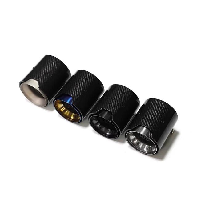 1個 シルバー M2 M3 M4 M5 M6 パフォーマンスカーボンエキゾーストチップ BMW F87 F80 F82 F83 F90 マフラーノズル テール 輸入品