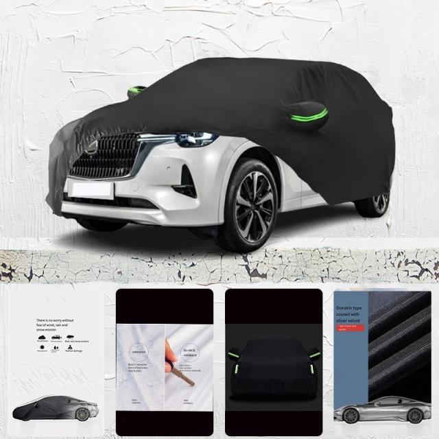 マツダ CX-60用 防UV・雨雪対応 防塵 ブラック カーアンブレラ フルカバー 全天候保護カバー 輸入品