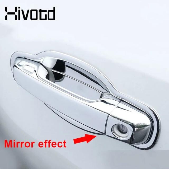 ヒボット クローム ドアハンドルカバー トリム 外装パーツ 車 スタイリング デコレーション アクセサリー トヨタ ランドクルーザー200 2016-2020 輸入品