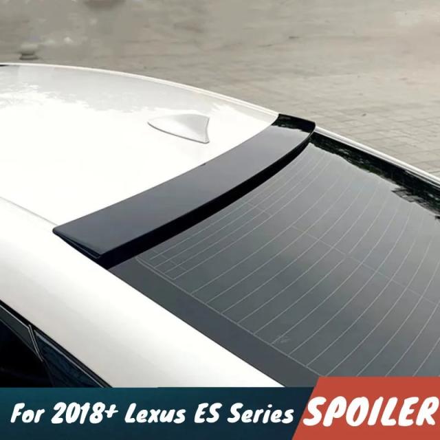 2018-式 レクサスES200 ES260 ES300h 用 リアウインドスポイラー ウィング ブラックカーボン ボディキット 外装チューニングパーツ 輸入品