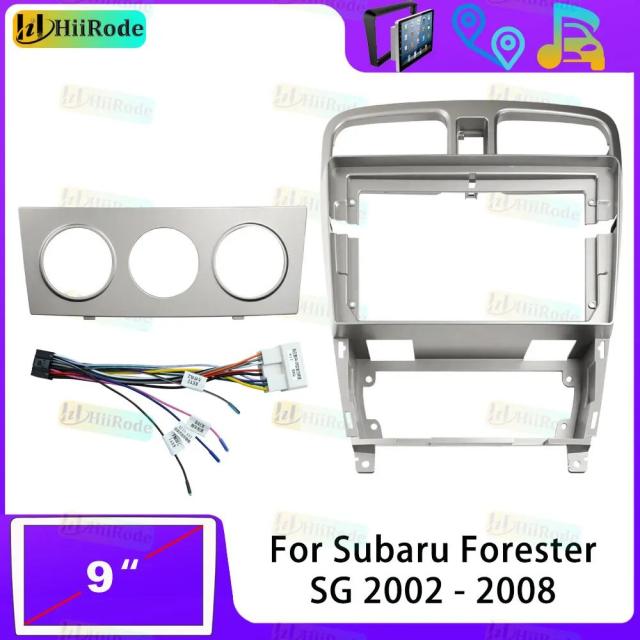 Hiirode カーナビ Android ラジオ ステレオプレーヤー フレーム 9インチ スバル フォレスター SG 2002-2008年用 パネル 電源ケーブルハーネス CANBUS 輸入品 9,010円