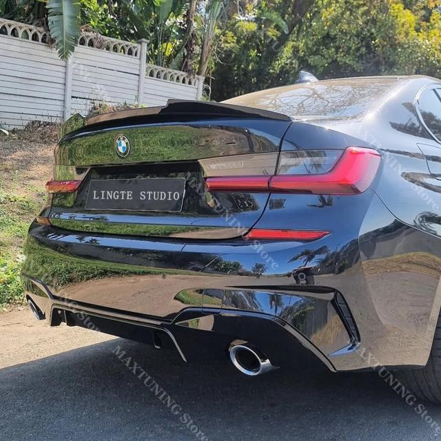 BMW 3シリーズ G20 320i 325i 330i M340i M340d 専用 M3 M4 スタイル リアトランクスポイラー ウィング チューニング ボディキット アクセサリー 2019-2024 輸入品