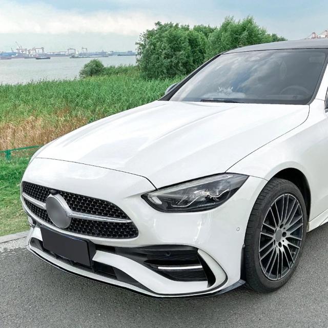 メルセデス・ベンツ Cクラス W206 S206 C260 C43 AMG 式以降 フロントバンパースポイラーリップ ロワボディキット ディフューザー スプリッター チューニングガード 輸入品_17