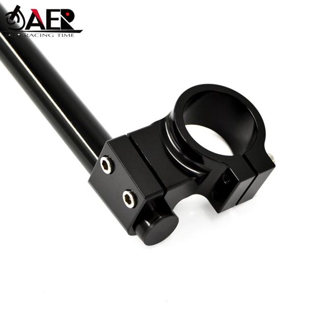 グロスブラックアルミニウム ライザー レーシングハンドル 31 33 35 37 41 43 45 46 48 50 51 53 54mm クリップオン フォークライザー レギュラーハンドルバー 輸入品_3