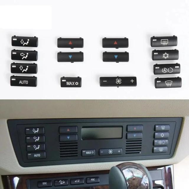 14点仕かける 車用空調設備・暖房器 古典派音楽取り締まる スイッチボタンカバー BMW 5続きもの E39 X5 E53 1996-2002年 純然たる品番 64116915812 インポート品