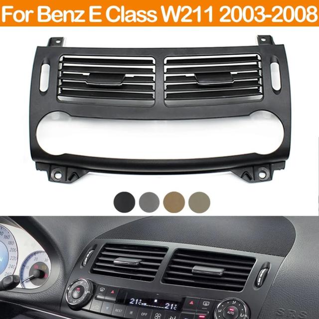 メルセデスベンツ Eクラス W211 専用 フロントダッシュボード エアコン エアベントグリルカバーパネル (2003-2008年式 E200 E230 E260 E280 E300対応) 輸入品
