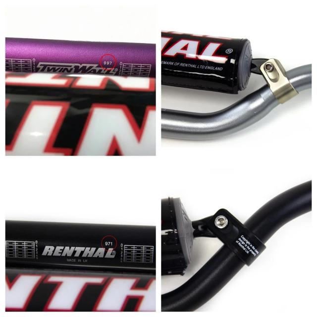 モーターサイクルハンドルバー 22/28mm RENTHAL 971/997 対応 ダートバイクグリップ ピットバイクアクセサリー KTM CRF KLX YZF 汎用 輸入品_6