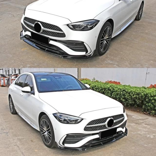 メルセデス・ベンツ Cクラス W206 2022-25年用 フロントエアダム スプリッター バンパーリップ スポイラー フェイスリフト デフレクター プロテクター チューニングパーツ 輸入品_9