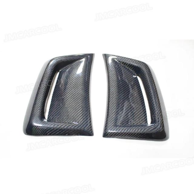 メルセデスベンツW204 C63 AMG 2012-2014 用 カーボンファイバー フロントバンパーサイドエアベント FRPフェンダーベントパネルトリムカバー 輸入品
