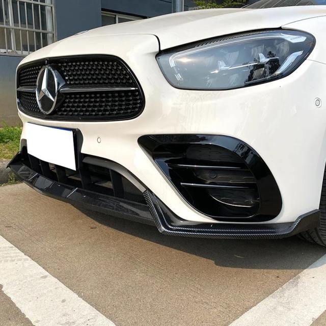メルセデス・ベンツ Eクラス W213 式以降 E260 E300 用 フロントバンパーリップスポイラー ボディキット 3点セット プロテクターガード 外装アクセサリー 輸入品