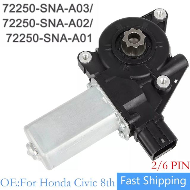 ホンダ シビック 8代 2006-2011 用 2ピン  6ピン パワーウィンドウモーター レギュレーター リフター 72250-SNA-A03 72250-SNA-A02 72250 SNA A03 新品 輸入品