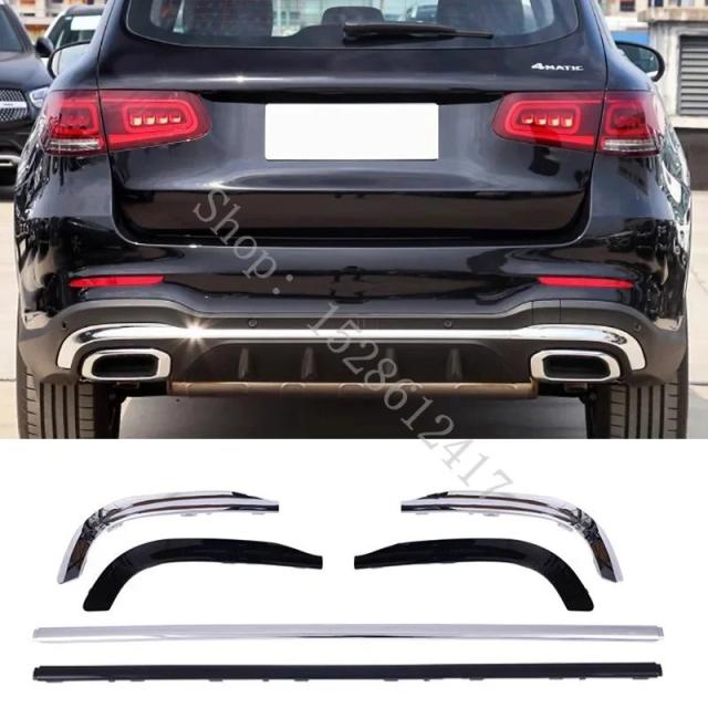 メルセデス・ベンツ GLC W253 2020 2021 2022 用 リアバンパー アクセントモール＆デコレーショントリム カーパーツ 輸入品_2