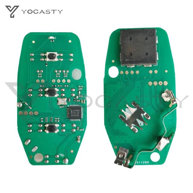 YOCASTY OHT1130261 68416-782AA 3ボタンキーレスフリップスマートキー 433MHz 純然たるPCF7939M手当て積み上げる 2018 2019 ジープ ラングラー用 68416-782AA インポート品