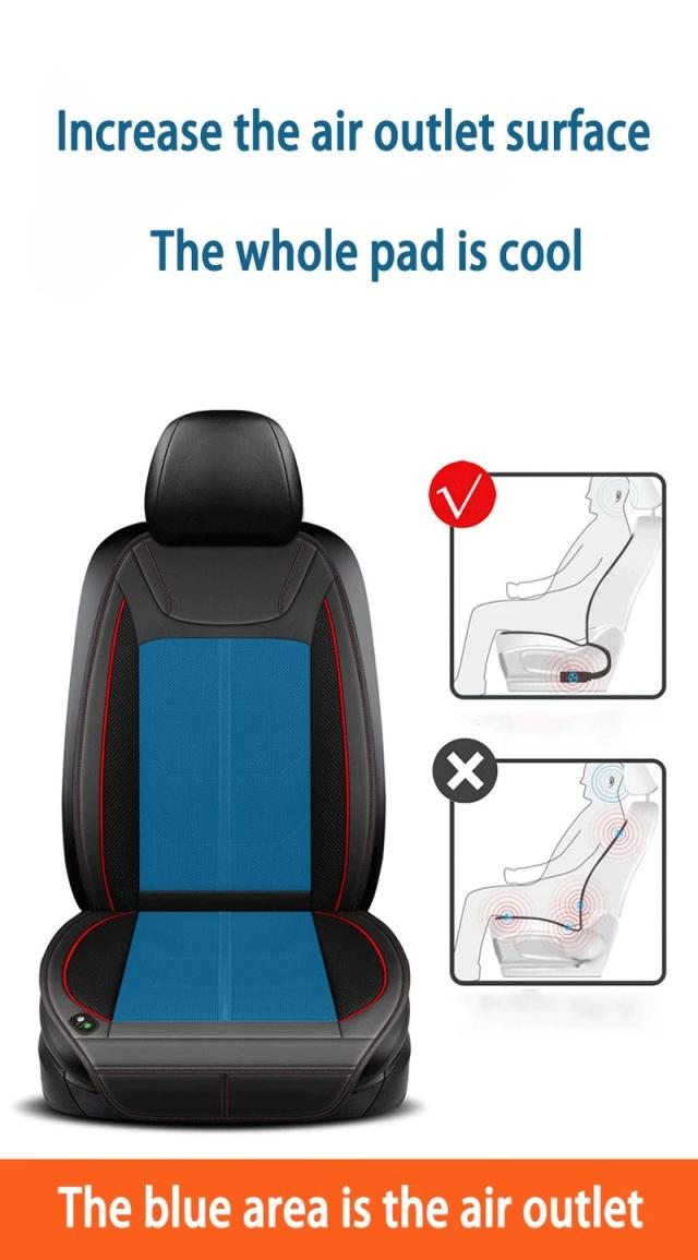 サマー ユニバーサル カー ベンチレーション＆クーリング マッサージ シートクッション 12V 送風＆吸引モード 自動車アクセサリー 輸入品_10