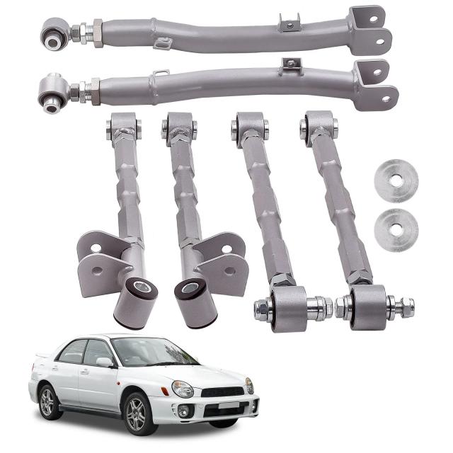スバル インプレッサ WRX STi GDA用 リアフル調整 ラテラル トレーリングアーム 6キット 02-07年式 輸入品