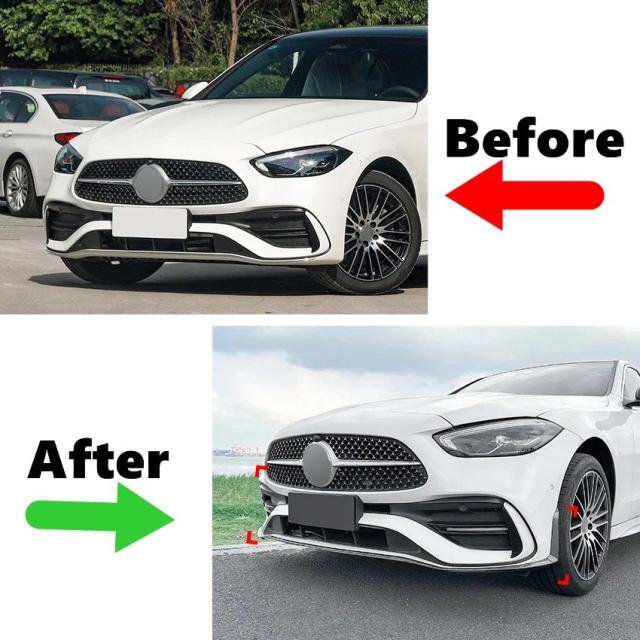 メルセデス・ベンツ Cクラス W206 S206 C260 C43 AMG 式以降 フロントバンパースポイラーリップ ロワボディキット ディフューザー スプリッター チューニングガード 輸入品_4