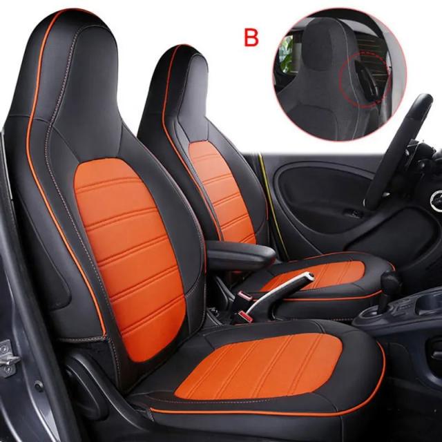 スマートフォーツー453用 通気性シートカバー シート保護 デコレーションクッション 車内スタイリングアクセサリー 輸入品