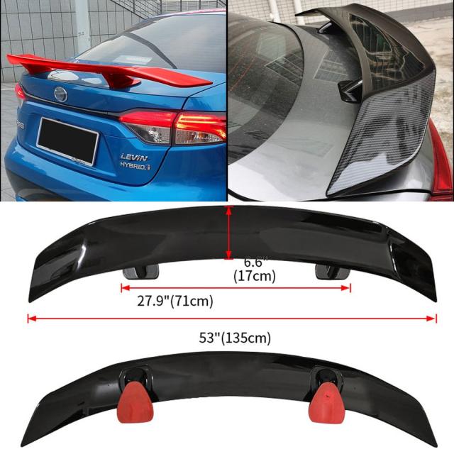 トランクスポイラー リアリップウィング ユニバーサルセダン用 トヨタ VW BMW ベンツ マツダ3 キア カローラ 車アクセサリー 輸入品_7