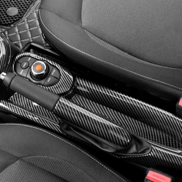 MINI COOPER F55 F56 F57 F60 専用 カーボンファイバー風 内装デコレーションステッカー タコメーターカバー 車内アクセサリー 輸入品